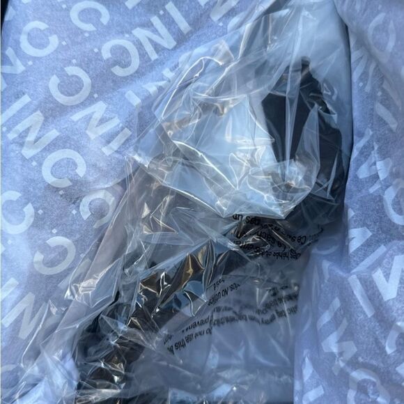 INC Womens Black Ankle Strap Gem Victoria Pointed Toe Stiletto Buckle Slingback - Picture 3 of 3